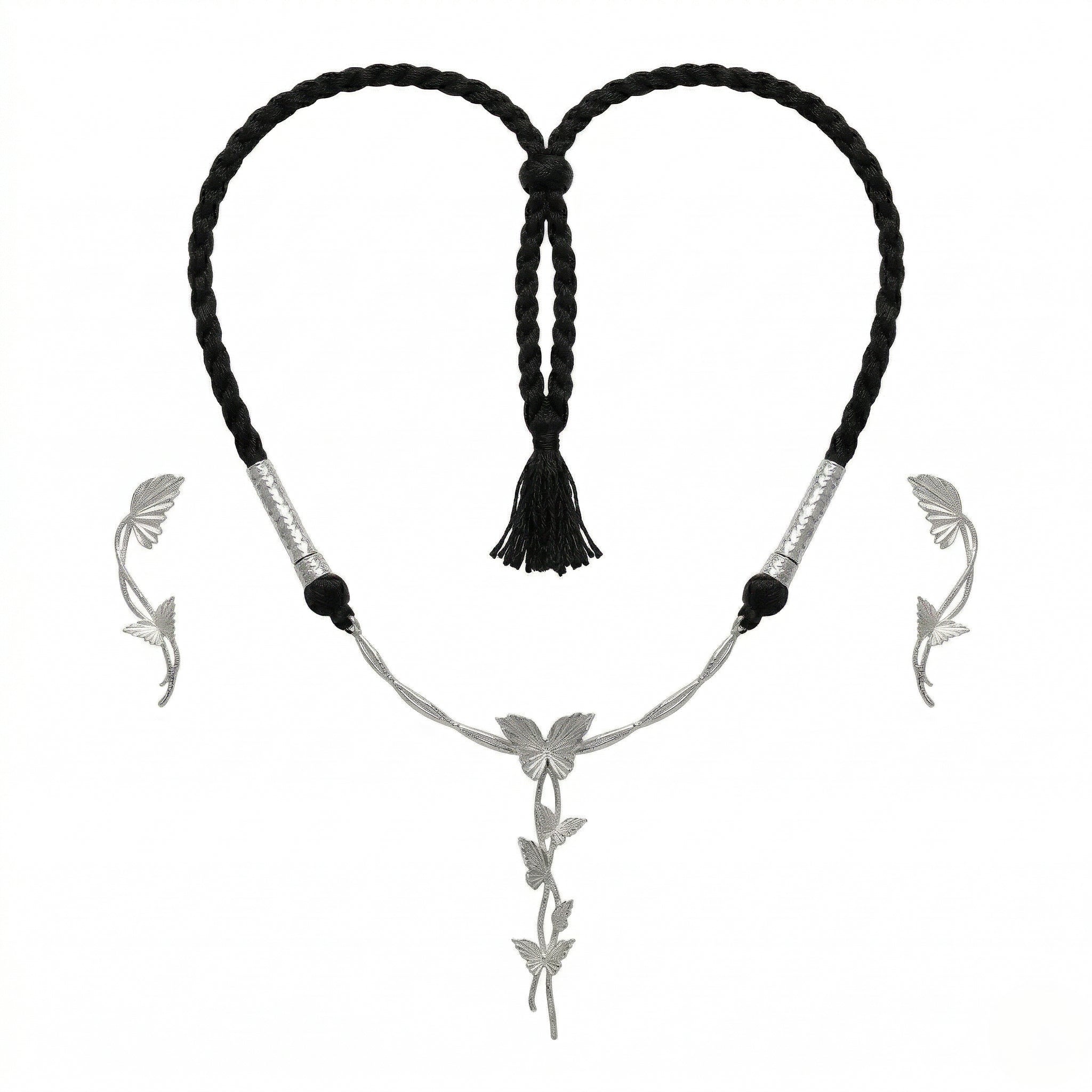 Whispering Vines Silver-Plated Necklace Set